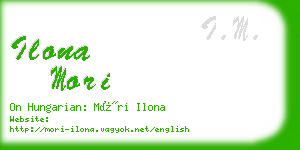 ilona mori business card